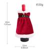 Creative Cute Christmas Wine Bottle Golden Velvet Dress Wine Bottle Covers Sleeve Santa Snowman Xmas Party Dinner Table Decor