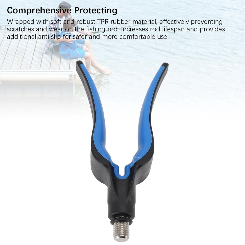 Fishing Rod Grip Rest Fishing Rod Rest TRP Rubber Wrap Quick Line Pass Fishing Rod Grip Rest Holder Bracket 8/3 Screw Interface