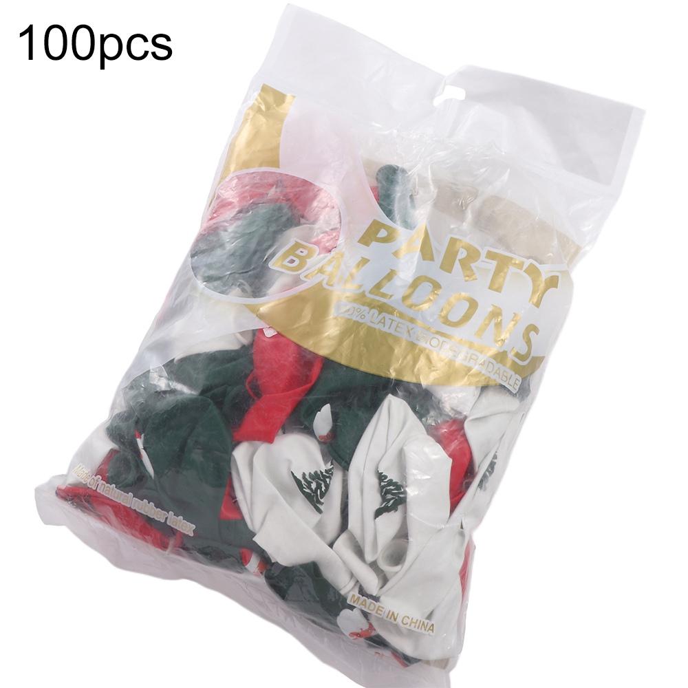 100 шт. Декоративный Санта-Клаус Рождественская Елка Воздушный Шар Латексный Рождественская Елка/Санта-Клаус Рождественский Принт Латексный Шар 10 дюймов 10inch