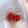 Red Agate Earrings for Women, Elegant Hook Design Retro Bohemian Earrings, Fashionable New Arrival Birthday Gift for Her
