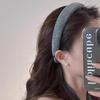 Luxuriöses Koreanisches Stil Graues Funkelndes Diamant-Stirnband - Hochwertiges Retro-Haaraccessoire