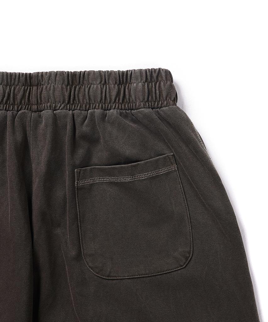 GAKKAI UNIONS Cut-Out Pigment Wide Sweatpants Brown