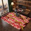 VfB Stuttgart Football Print Crystal Velvet Rug, Comfortable Water Absorbent Non Slip Indoor Floor Carpet
