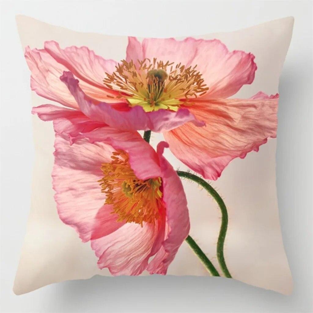 Květina povlak na polštář čtvercová pohovka povlak na polštář povlečení do obývacího pokoje