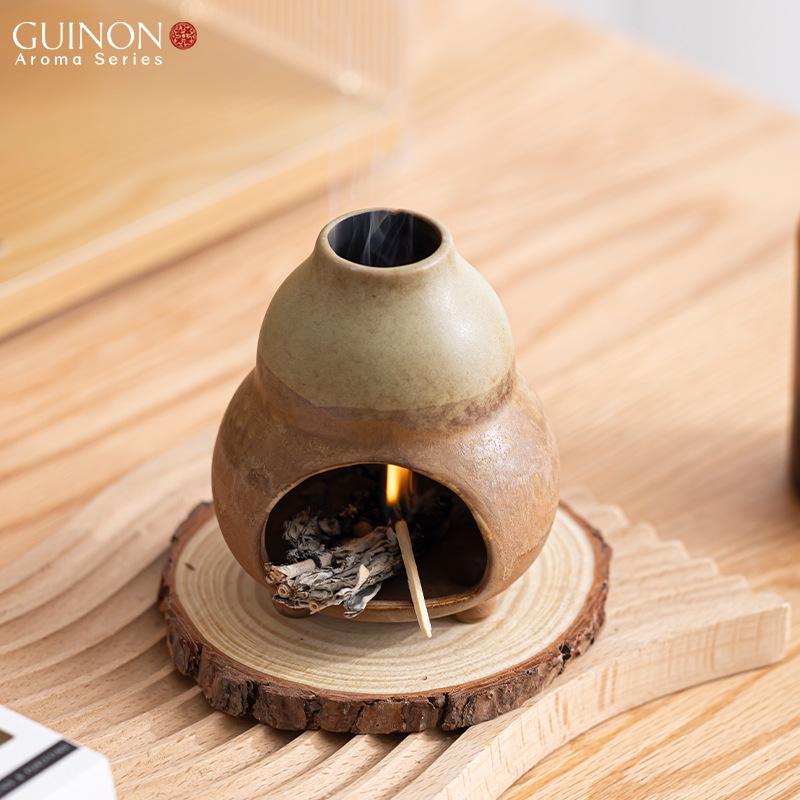 Peruvian Mini Fireplace Ceramic Incense Burner for Palo Santo & Sage