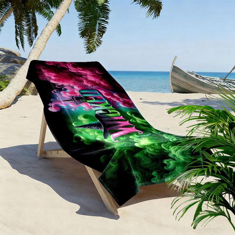 Wicked Print Beach Towel, Large Soft Quick Dry Towel for Beach Camping Swimming