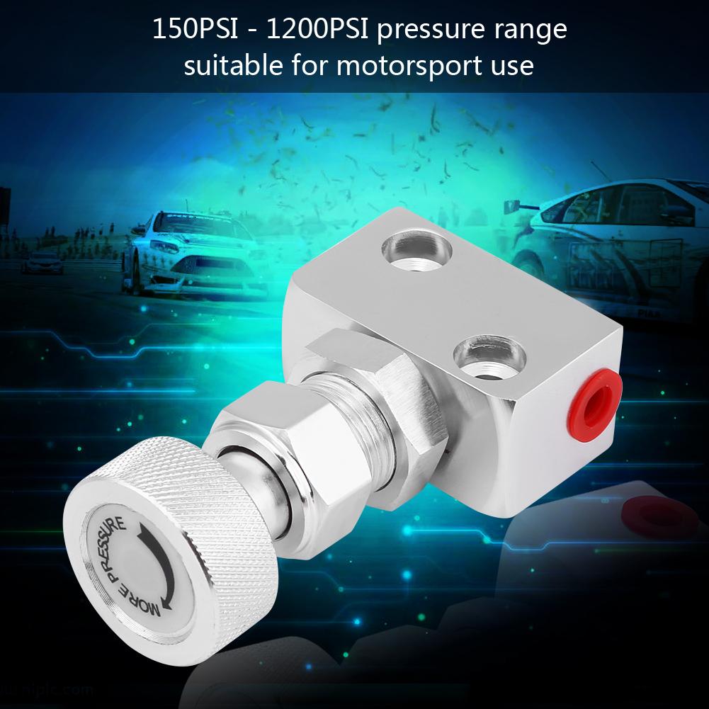 Screw Type Aluminum Brake Proportion Valve Adjustable Prop Brake Bias Adjuster for Racing Car