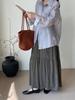 Non-returnable: Korean Style Pleated Long Skirt - Versatile Women's Niche Design
