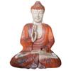 Buddha Statue Teaching Hand Carved Suar Wood 40cm