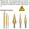 Heavy-Duty Multi-Function Step Drill Bit Suitable for Metal, Wood & Plastic - Titanium Chromium Cast Iron Drill Bits with One-Step Hole Expansion