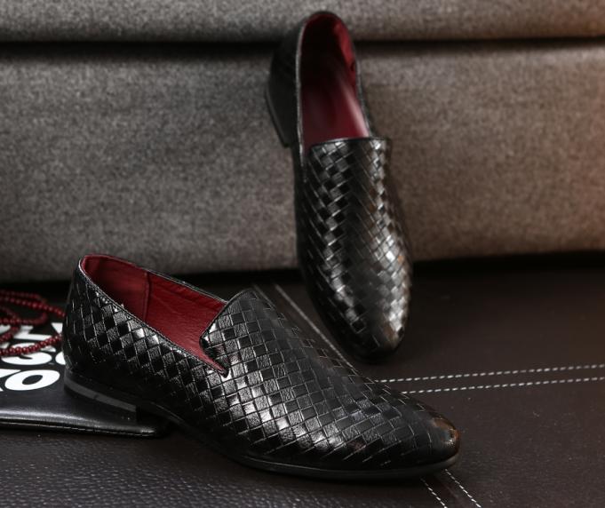 

Кожаная обувь для мужчин Платформа Натуральная кожа Обувь больших размеров Высокое качество Дизайнерская Формальная Платформа Повседневная обувь Для улицы 48 чёрный