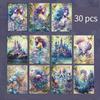 30 pcs Vintage aesthetic Underwater world theme material paper Decorative Diary Album Background paper Junk Journal Supplies