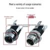 DC-025BM Metal Head 5.5x2.1/2.5mm 5521/5525 DC Female Charging Socket