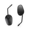 Rear View Mirrors Pair Black For Harley Road Street Glide Softail XL883 1200