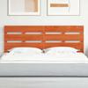Headboard Brown 140.5 X 3 X 80 Cm Solid Pine Wood