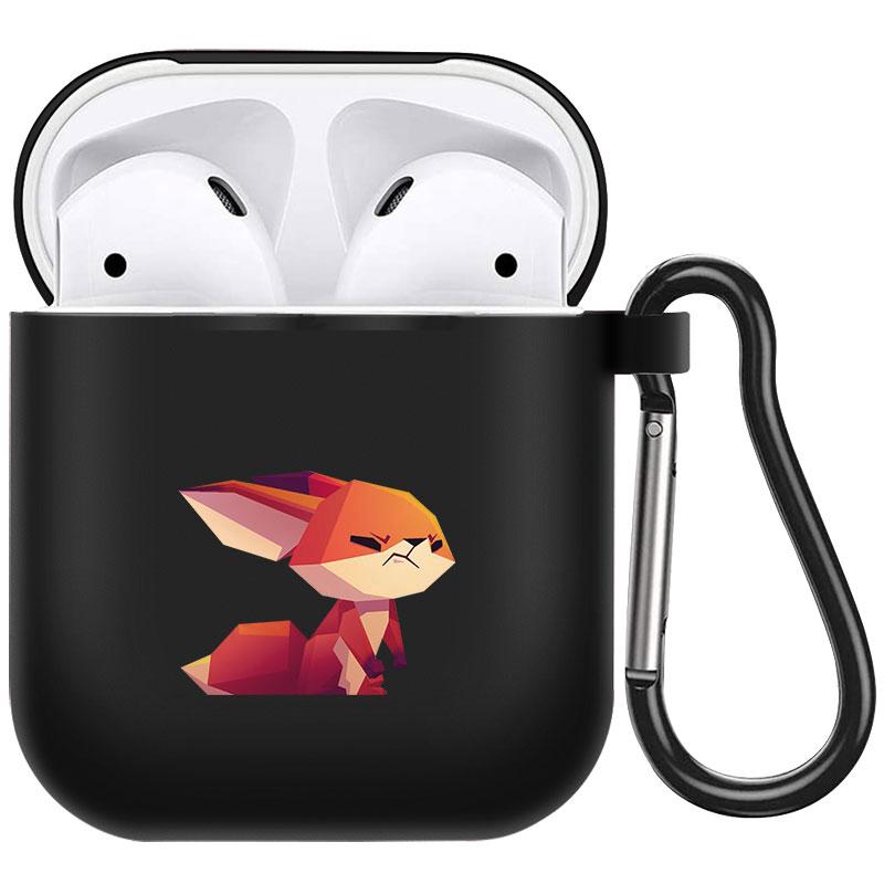 קריקטורה חמוד חיות מחמד כלב חתול בעל חיים ינשוף צמח פרחי אפל עבור אפל AirPods 2 3 כיסויי אוזניות חסינות זעזועים שחורות AirPods Pro Funds Cover