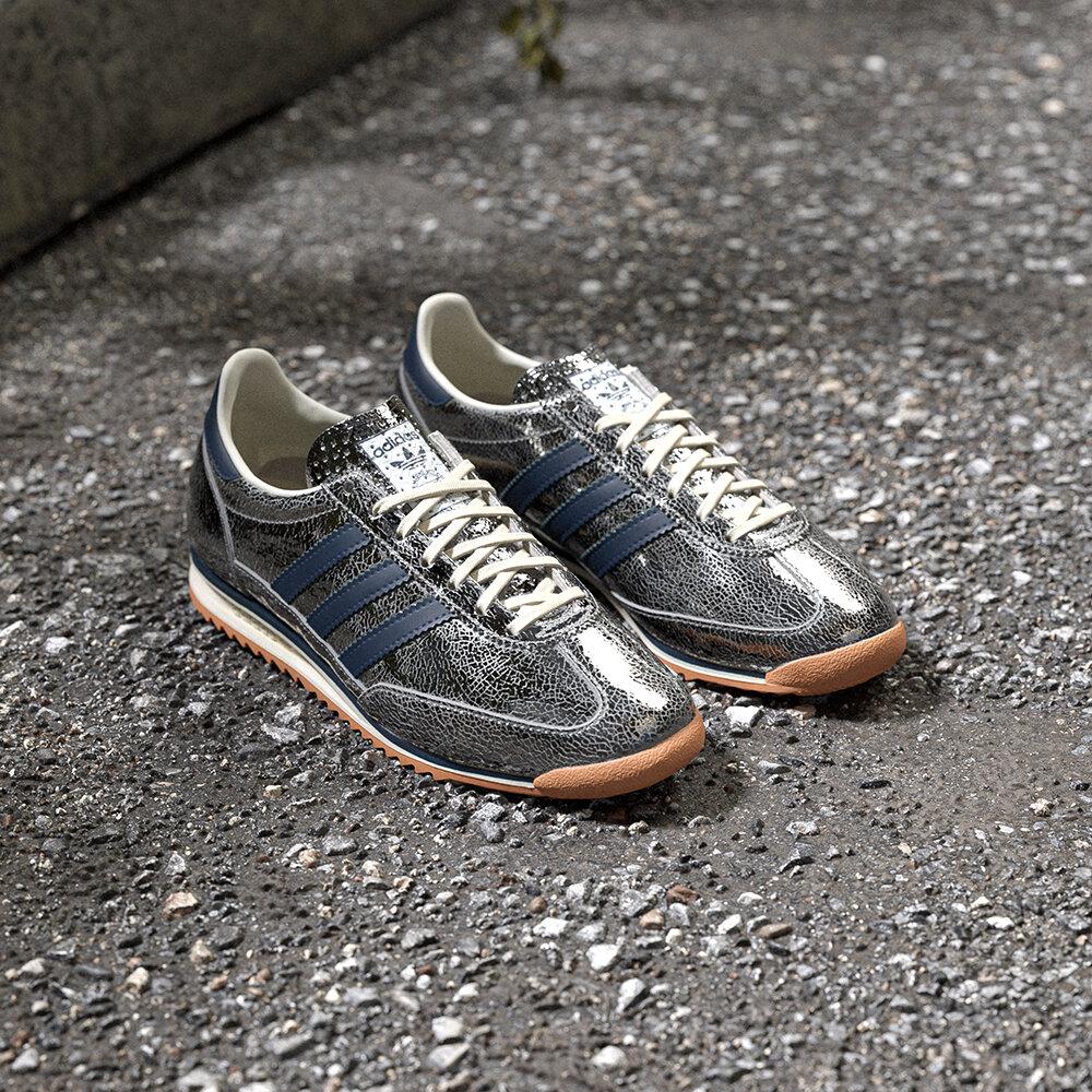 adidas SL 72 OG Silver Metallic Collegiate Navy (Women's)