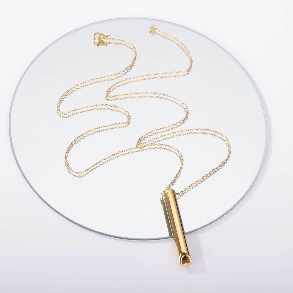 Men Calming Stress Relief Mindfulness Breathing Necklace Anxiety Chain Stress Anxiety Necklace