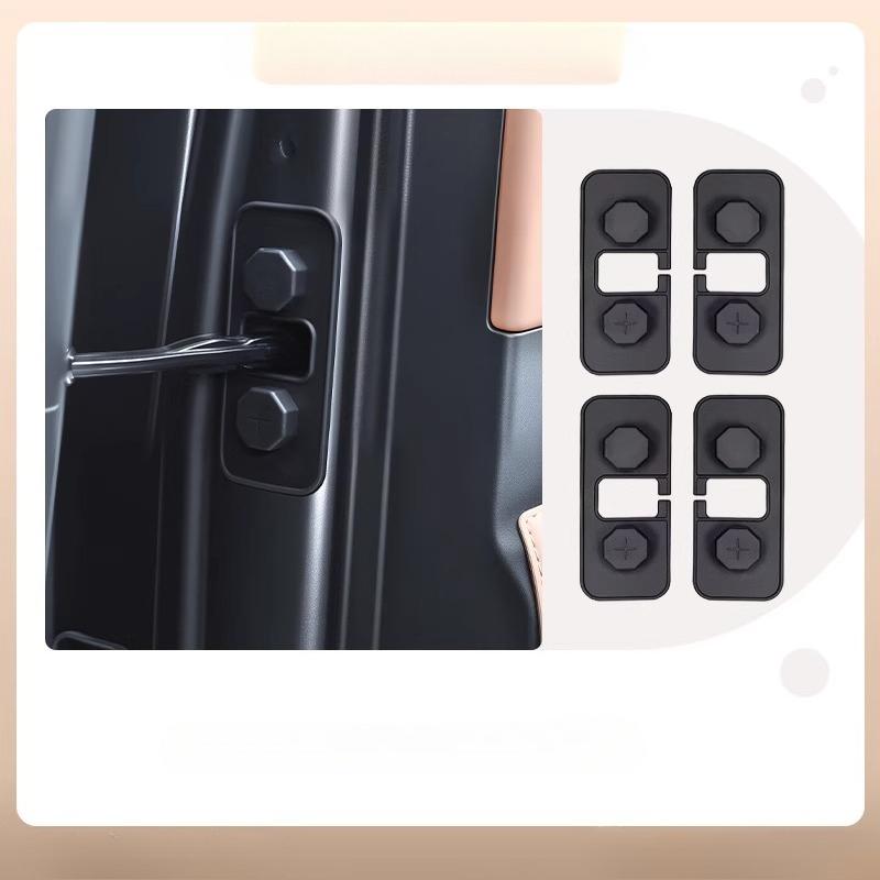 For Geely Galaxy A7 Door Lock Cover Silicone Pad Door Lock Protective Cover Interior Supplies Modification Accessories