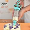 DIY Pastry Decoration Set Dessert Cake Icing Dispenser, 8/11 Interchangeable Nozzles Piping Tips, Easy Control Decorator Ergonomic Transparent Barrel
