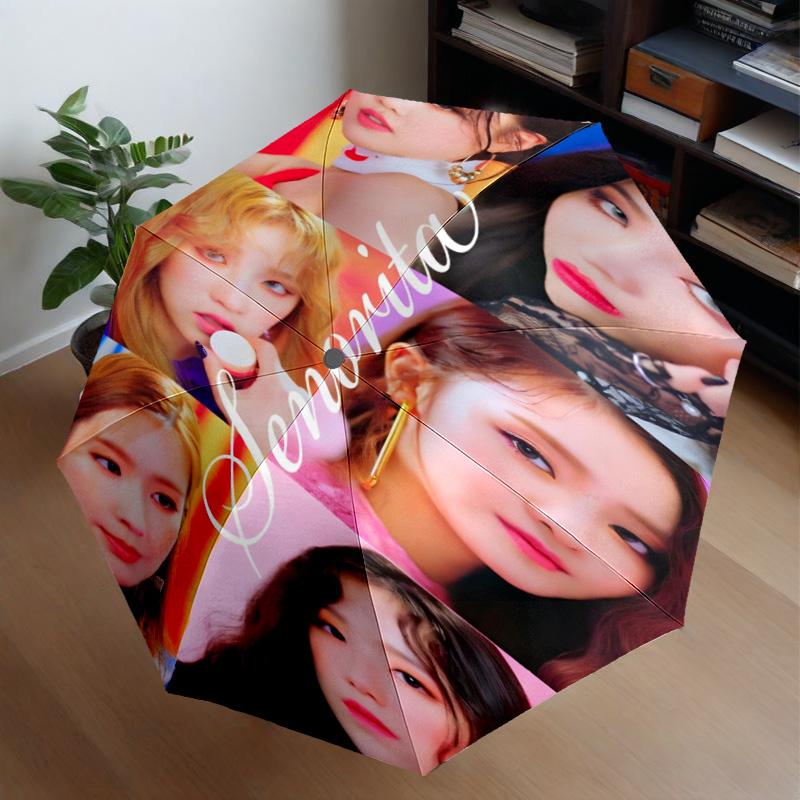 Kpop Idle Colorful Dreams Umbrella 8-Frame for Travel, Camping, Casual Lightweight Portable Umbrella, Essential for Every Family Holidays Gift