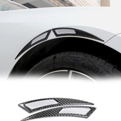 Universal Auto Radlaufschutz Zierleiste PVC Kohlefaser Design Klebend Einfache Installation Wetterfest Kratzfest
