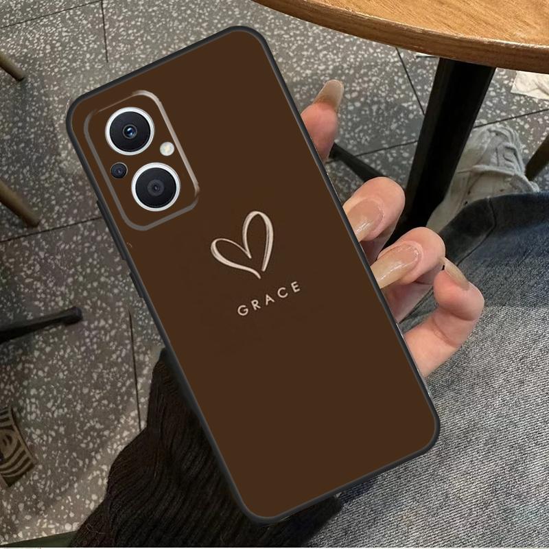 Personalized Name Pastel Case For OPPO Reno 10 Pro 4 5 6 7 8 Lite 8T 4Z 5Z OPPO Find X5 Lite X2 X3 Neo X6 Pro Cover