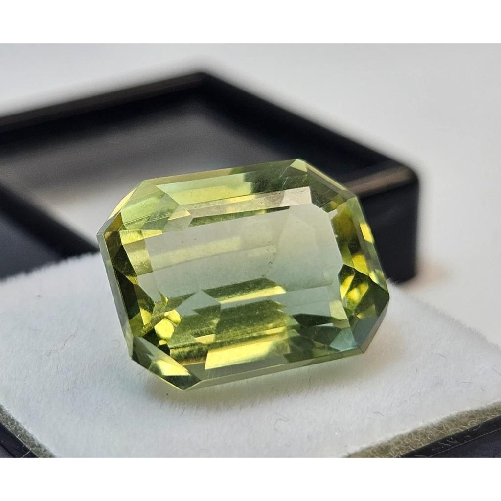 Fabulous Natural Tourmaline Bi-Color 10-11 Ct Emerald Cut Loose Gemstone