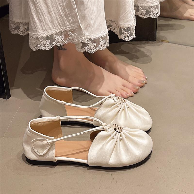 Fashion Retro Women Baotou Sandals 2025 Summer Mary Jane Single Shoes