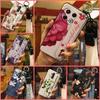 Protective Flower Phone Case For Tecno Spark30 Pro 4G/KL7 Kickstand Dirt-resistant Phone Holder Wrist Strap Back Cover