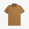 FRED PERRY [M2] Single Tip Fred Perry Shirt - Dark Caramel/Navy Afpm2410002-T86