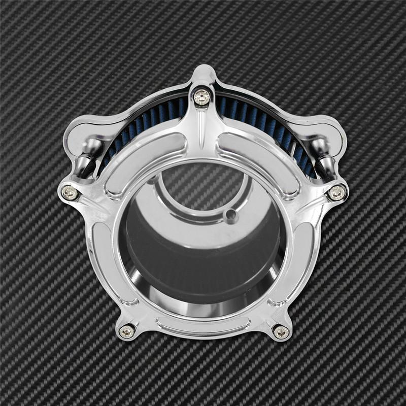 Motorcycle Air Cleaner Intake Filter Chrome For Harley Sportster XL48 Dyna FXDLS Touring Electra Road Glide Softail FLSTNSE