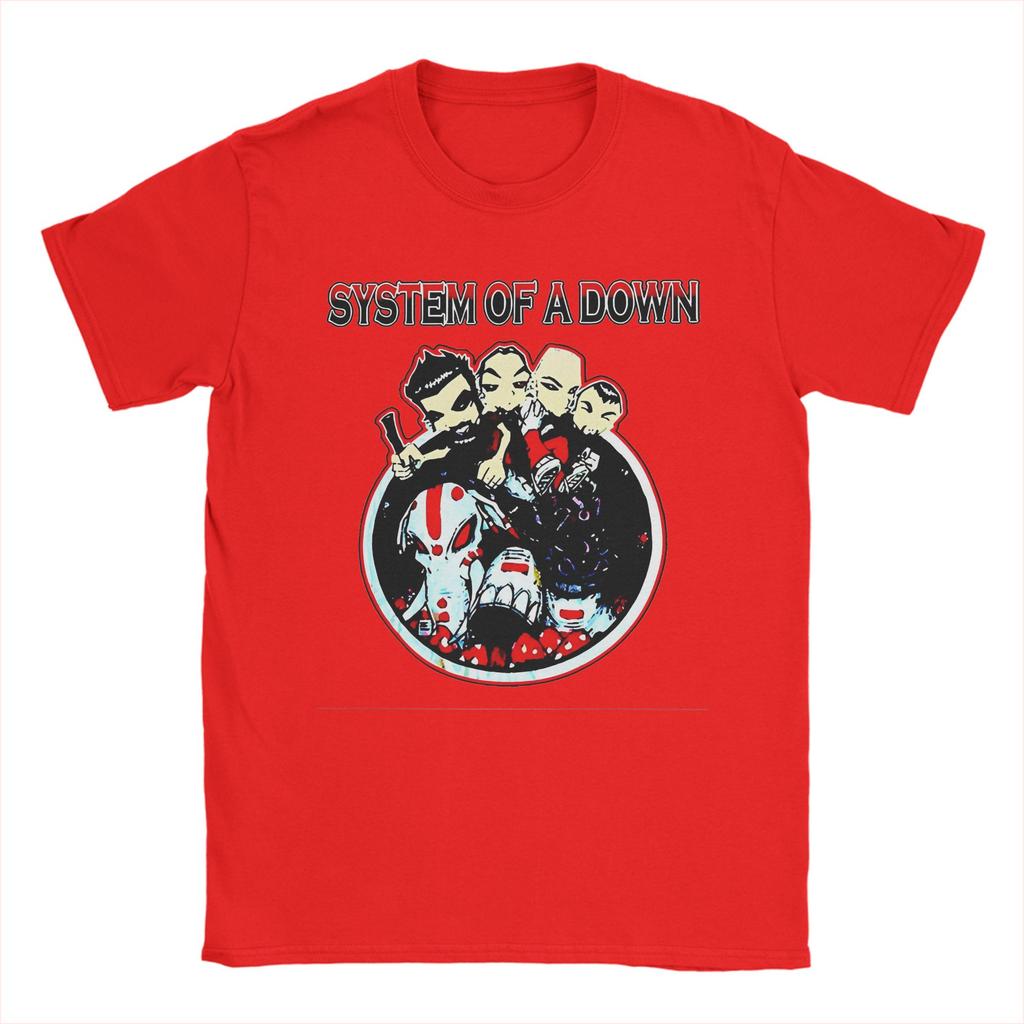 Harajuku Punk Rock Band System Of A Down T-shirt Herr O-hals Kortärmad Toppar Bomull Sommar TopparToppar