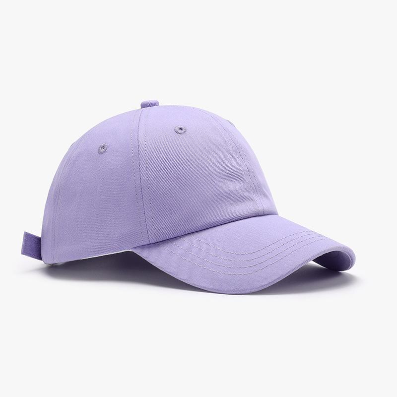 

Spring Autumn Outdoor Cotton Baseball Caps For Men Women New Solid Sunhat Sunscreen Cap Sports Cycling Fishing Running Hats світло-фіолетового кольору