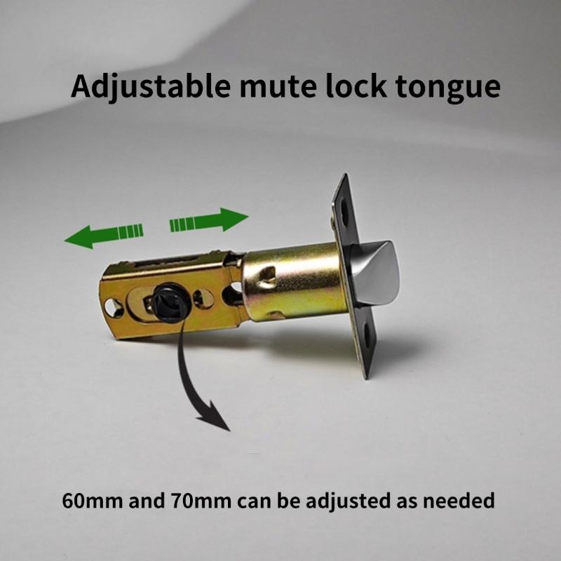 Door Levers Lock with Door Stoppers and Hinges Left/Right Handed Door Levers Handle Lock Bathroom Privacy Lock Enduring