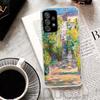 Claude Monet Garden Lotus Bridge Cover For Samsung Galaxy A51 A50 A71 A70 Phone Case A21S A31 A41 A10 A20E A30 A40 A01 A11 A6 A7