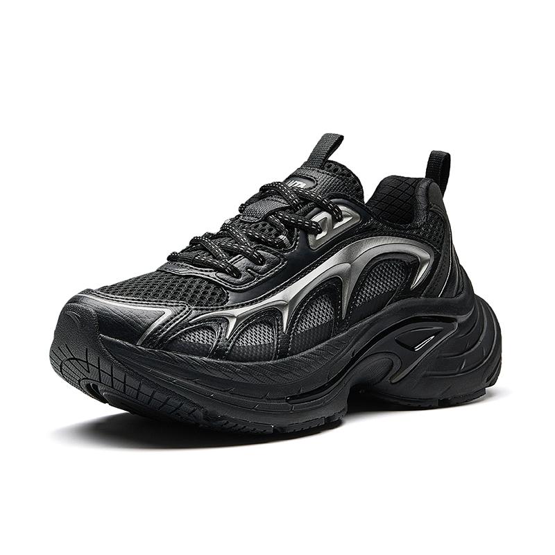 

New Anta Anti-Slip Wear-Resistant Low-Top Casual Shoes Women s Basic Black Gunmetal Gray 122528857-4 37.5