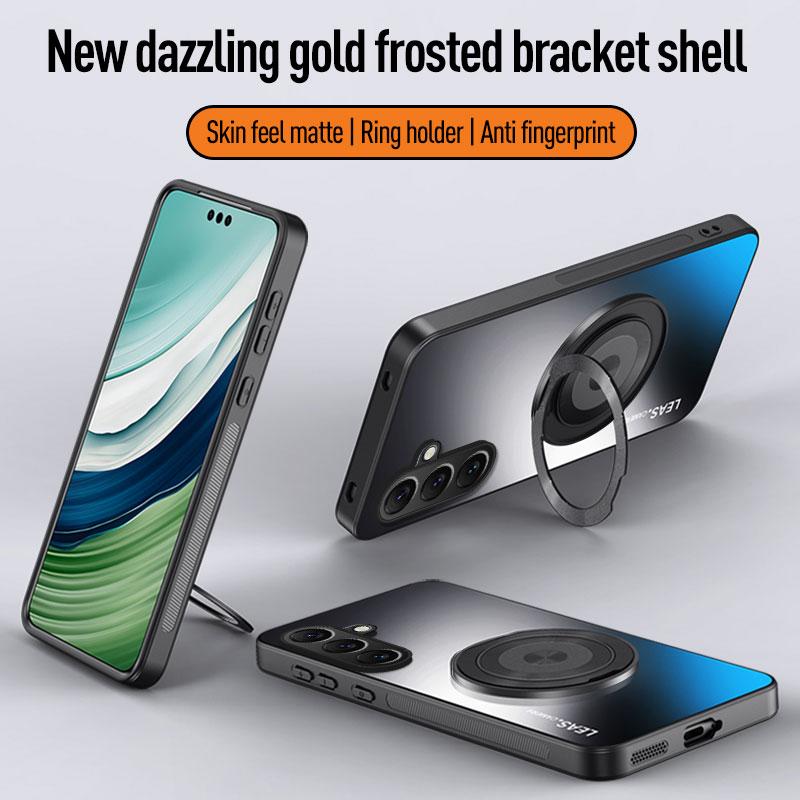 Husă de telefon cu suport inel magnetic pentru Samsung Galaxys 26 Ultra S25 Edge S24 FE S23 S22 S21 Plus A57 A37 A17 A07 A56 A36 A55