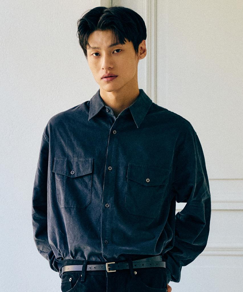 CONNECT KINLOCH Washed Corduroy Out-Pocket Shirt (3 Colors)