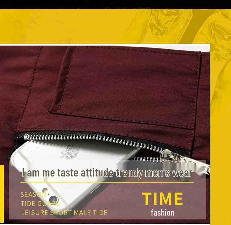 European Autumn Men's Korean Style Casual Baseball Jacket - Trendy & Versatile for Middle-Aged and Young Men