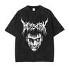 Washed Anime Kenpuu Denki New Arrival Mens Clothes Tee Shirt Homme Graphic T-Shirts Men Tshirt for Men Ropa Hombre