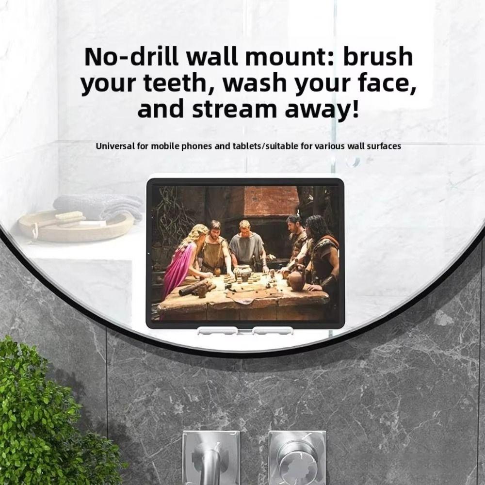 Adhesive Tablet Wall Mount Plastic Desktop Bracket Gifts Phone Tablet Stand Office