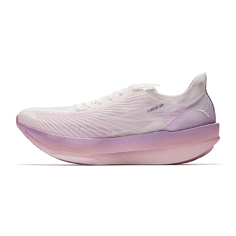 New Anta C202 G9 Anti Slip Wear Resistant Low Top Casual Running Shoes Men's White Purple 912535573-2