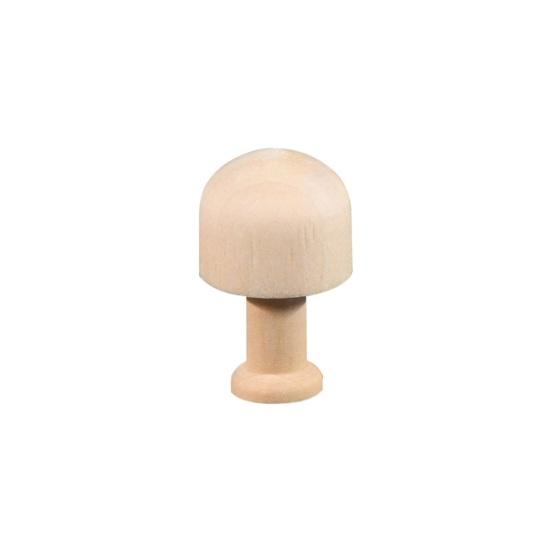10Pcs/Set Wood Ornaments Multiple Styles No Glitch Eco-friendly Creative Anti-deformation DIY Round Corners Kids Toy Mushroom Ornaments Home