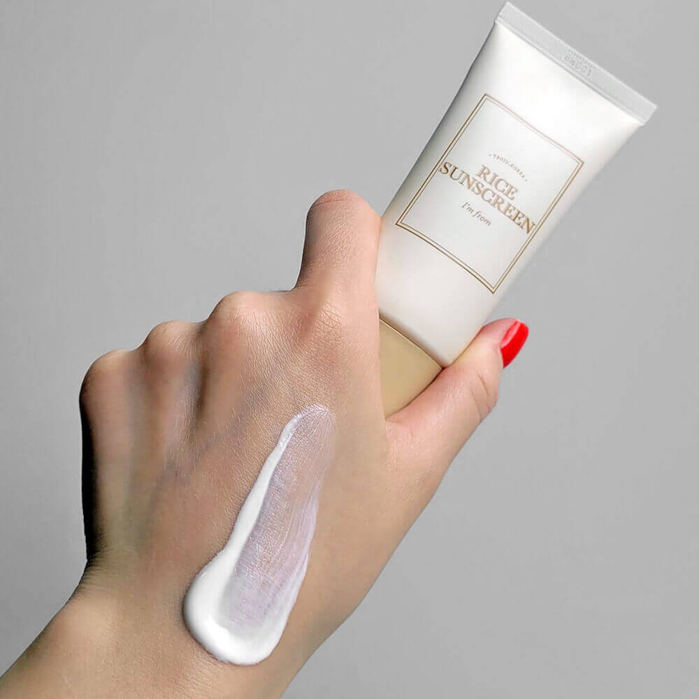 I'M FROM Rice Sunscreen SPF50+ PA++++ 50ml / Calming, Hydrating, Moisturizing, Korean Cosmetics, Kbeauty