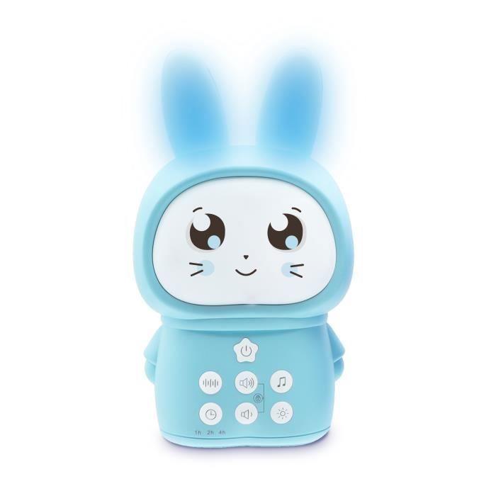 Veilleuse lapin flocon avec bruits blancs - bleu