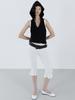 CERRIC Frill Banding Pants _ White