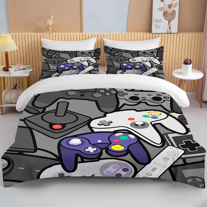 10 Sizes 3D Gamepad Bedding Set Custom Kids Boys Teens Video Game Duvet Cover For Youth New Game Controller Bedspread