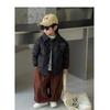 Autumn Kids Jacket Winter Boys Solid Color Thick Plus Velvet Warm Coat Teen Children Outerwear Clothing