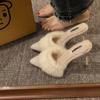 Skinny small slippers summer spring spring French high heels and thin heels, half-towed fluffy slippers, new models look good and increase height